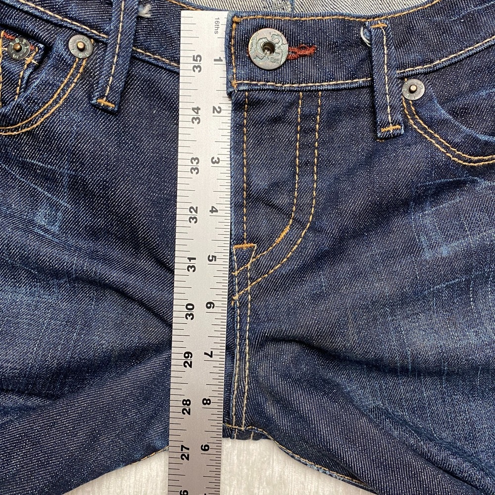 Western Glove Works 1921 Straight Jeans Women 29x32 Blue Cotton Stretch Low Rise - Picture 7 of 15